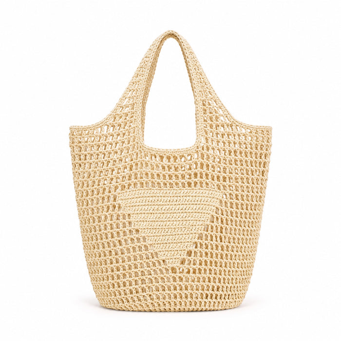 Galaxidi - Raffia Tote Bag, front view on white background