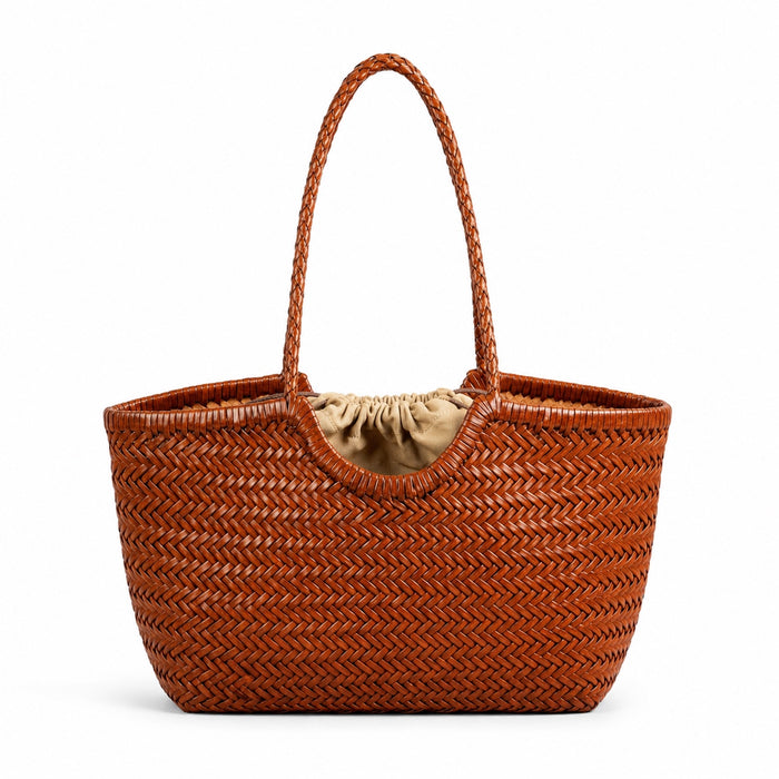 Kas - Crochet Tote Bag, front view on white background