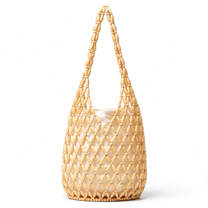 Maddalena - Woven Clutch, front view on white background