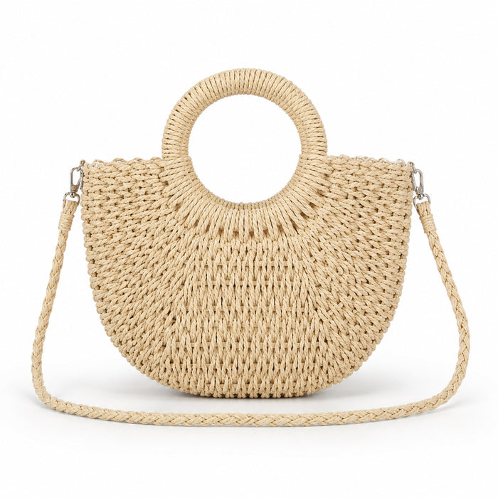 Palinuro - Straw Beach Tote, front view on white background