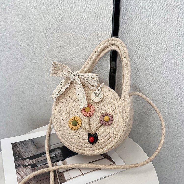 Forest-style Cotton And Linen Woven Tote Bag