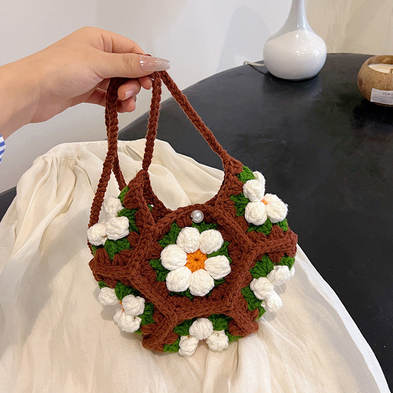 Simple And Cute Handmade Woven Crossbody Bag