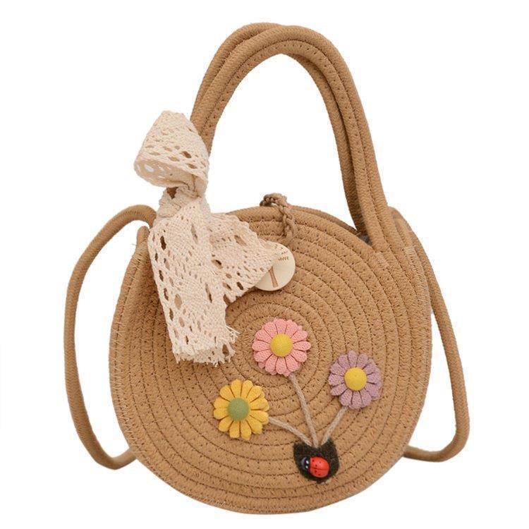 Forest-style Cotton And Linen Woven Tote Bag