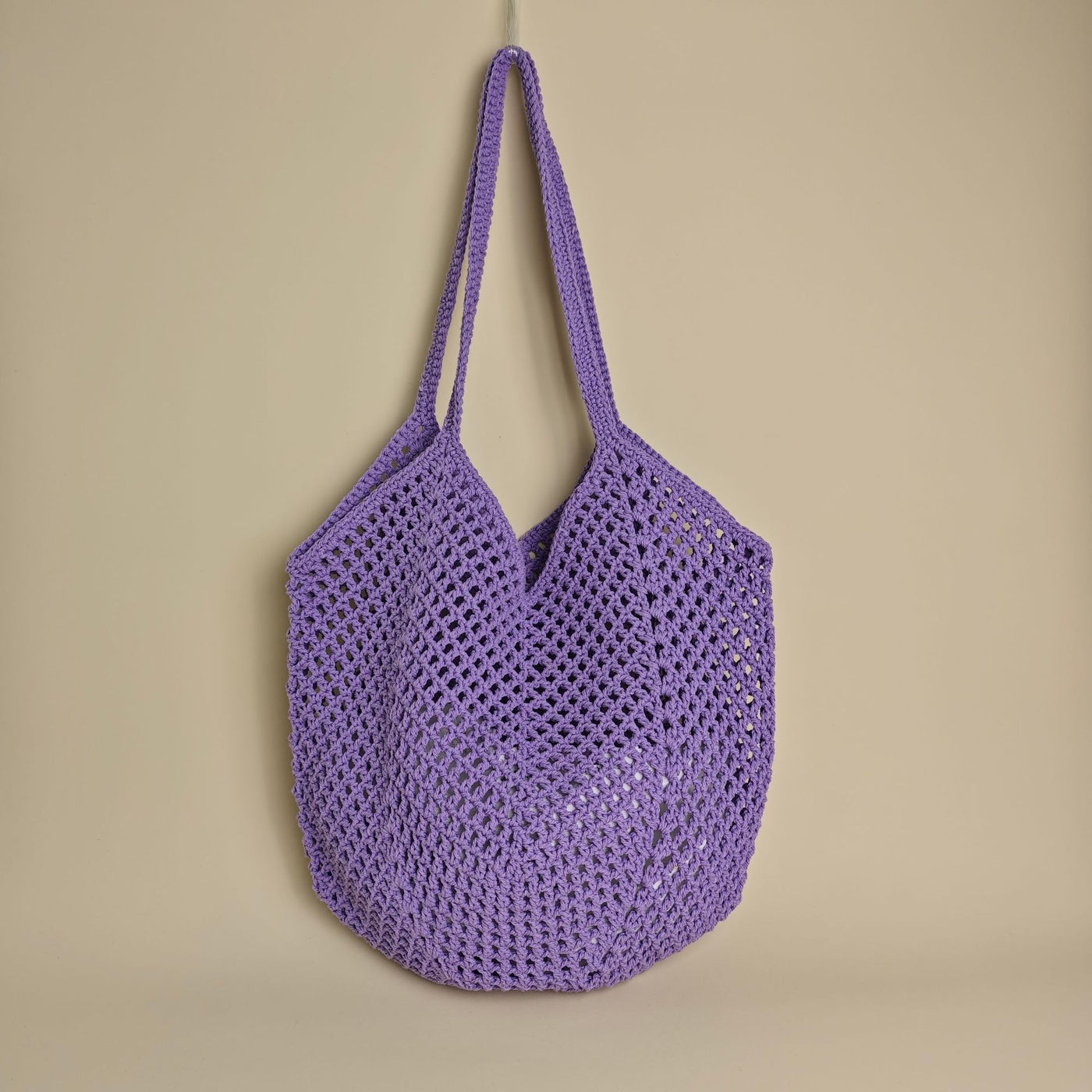 Hollow-out Knitted Tote Bag For Women