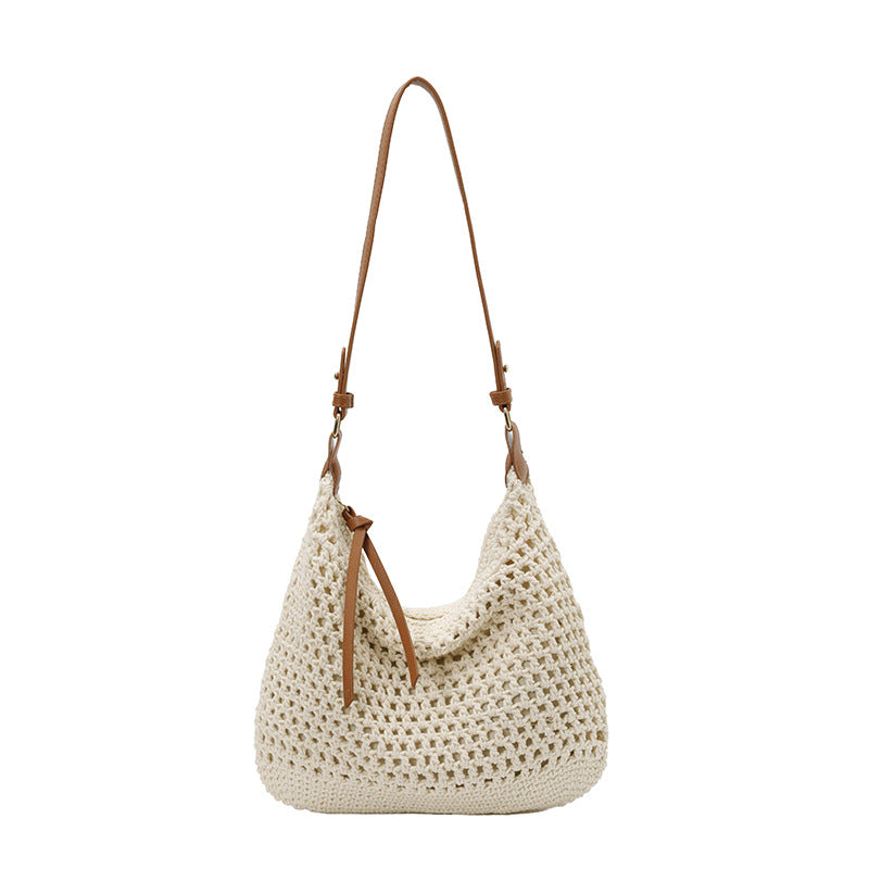 Handheld Shoulder-worn Casual Woven Crossbody Bag