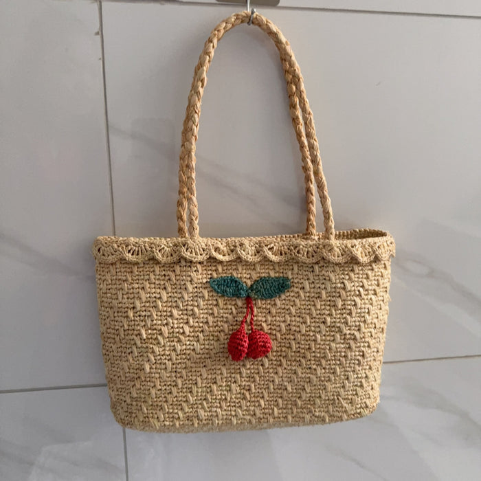 Women's Summer Straw Shoulder Bag Raffia