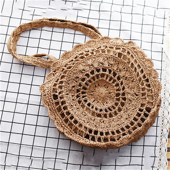 Masua - Round Rattan Bag