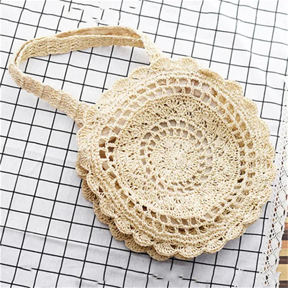 Masua - Round Rattan Bag