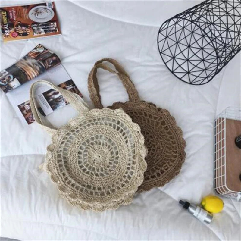 Masua - Round Rattan Bag