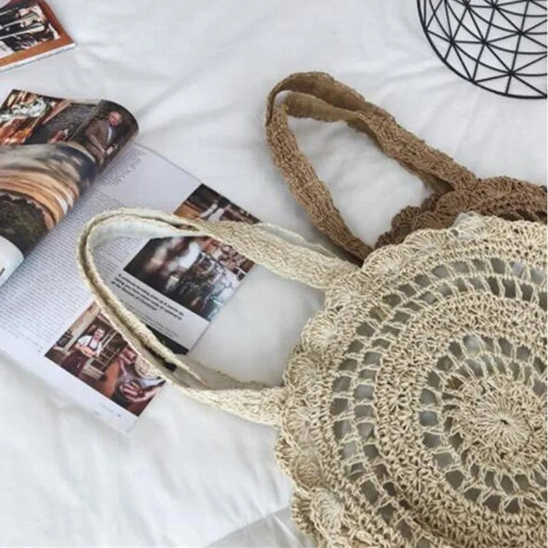 Masua - Round Rattan Bag