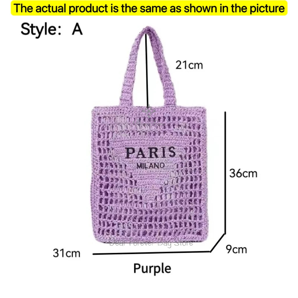 Galaxidi - Raffia Tote Bag