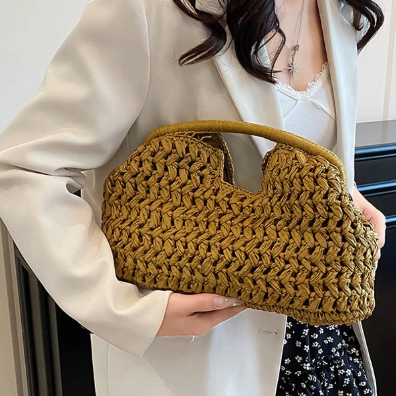 Cagliari - Rattan Clutch
