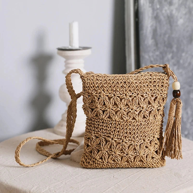 Getaria - Straw Crossbody Bag