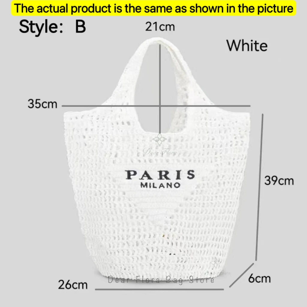 Galaxidi - Raffia Tote Bag