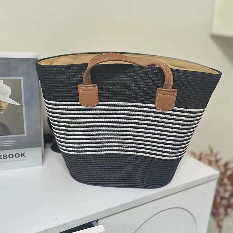 Elounda - Straw Beach Tote