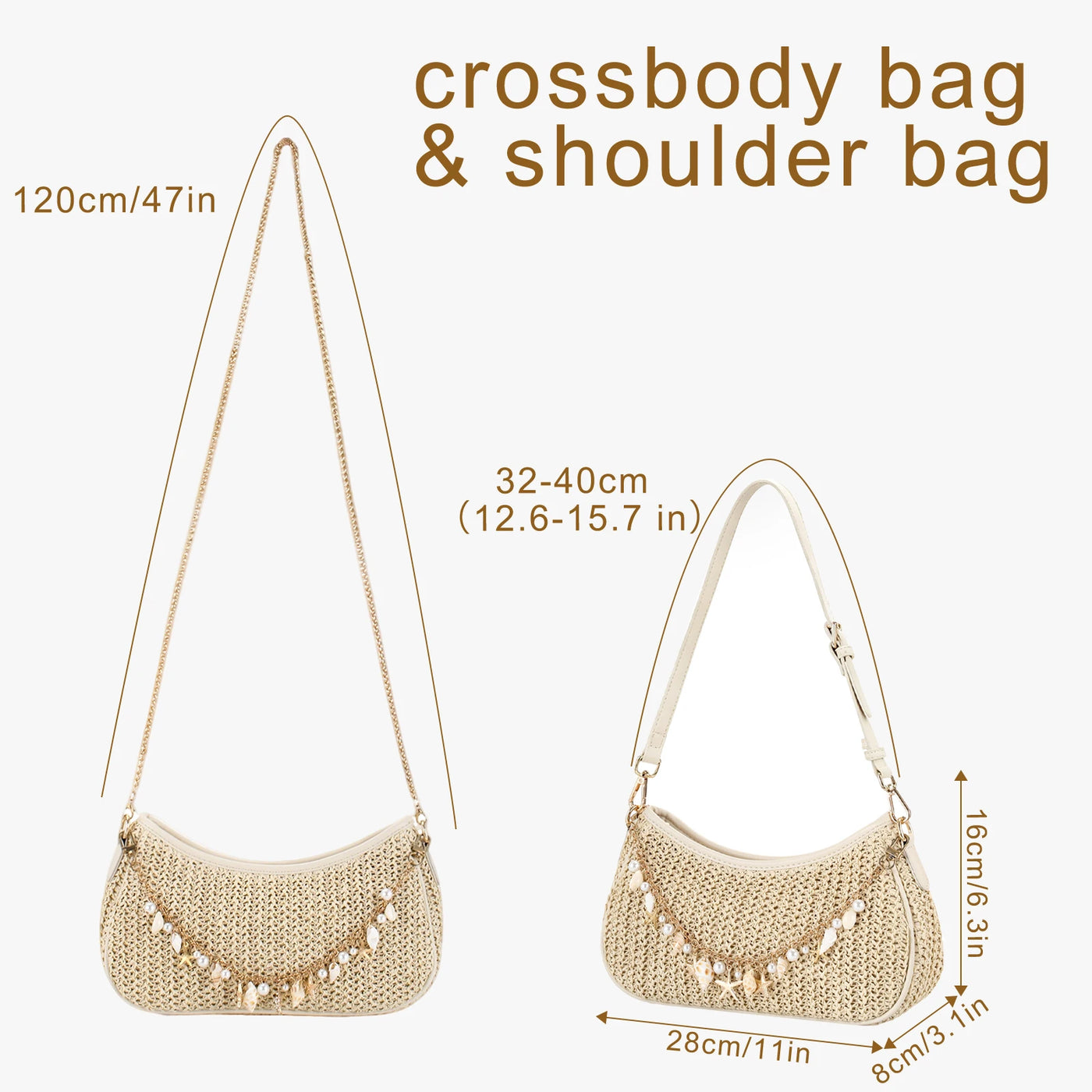 Sestri - Straw Crossbody Bag