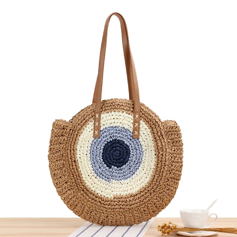 Ston - Round Raffia Bag