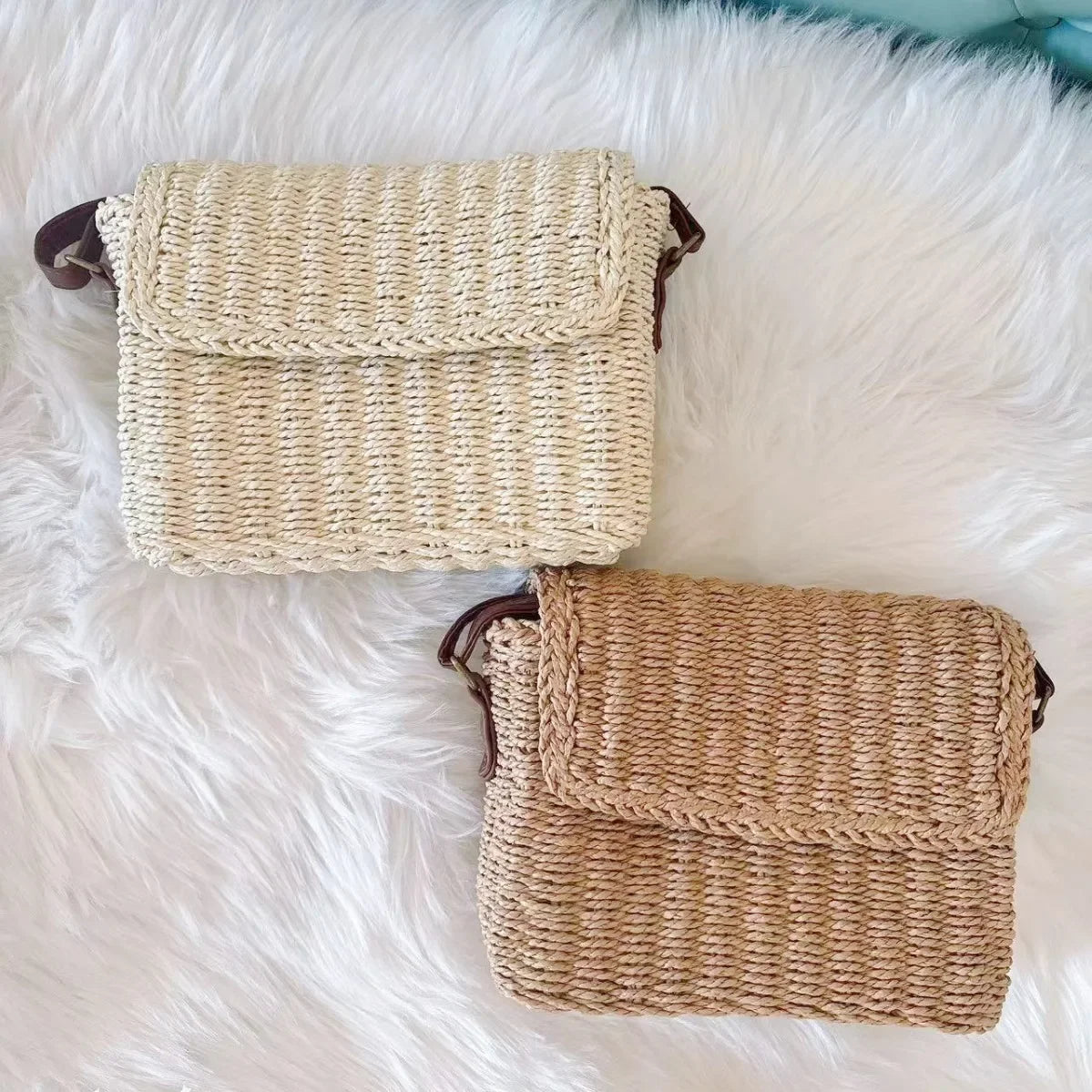 Corniglia - Straw Crossbody Bag