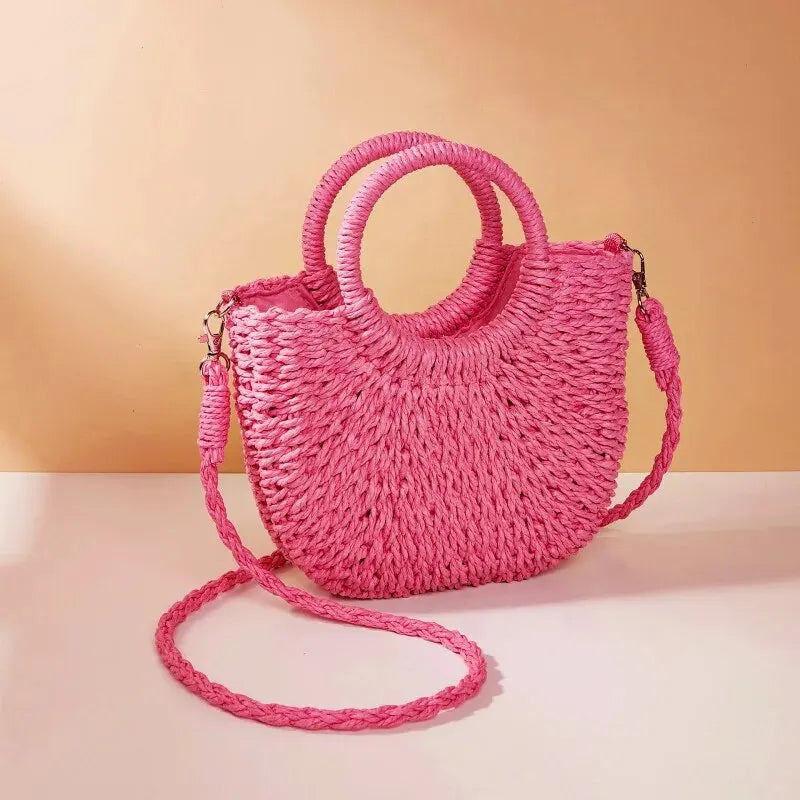 Tharros - Rattan Crossbody Bag