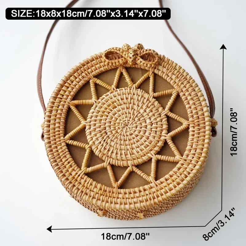 Xabia - Round Rattan Bag
