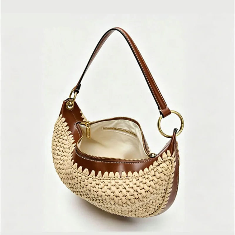 Mykonos - Rattan Clutch