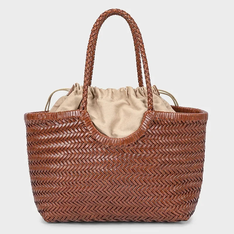 Gythio - Straw Bucket Bag