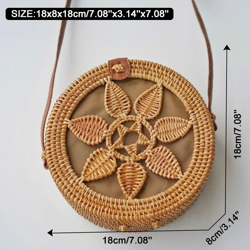 Xabia - Round Rattan Bag