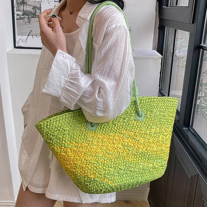 Pizzo - Straw Bucket Bag