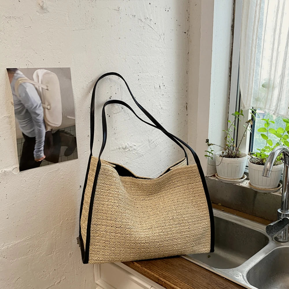 Chania - Straw Tote Bag