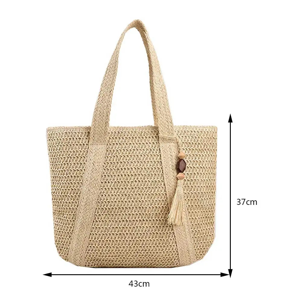 Cervo - Straw Tote Bag