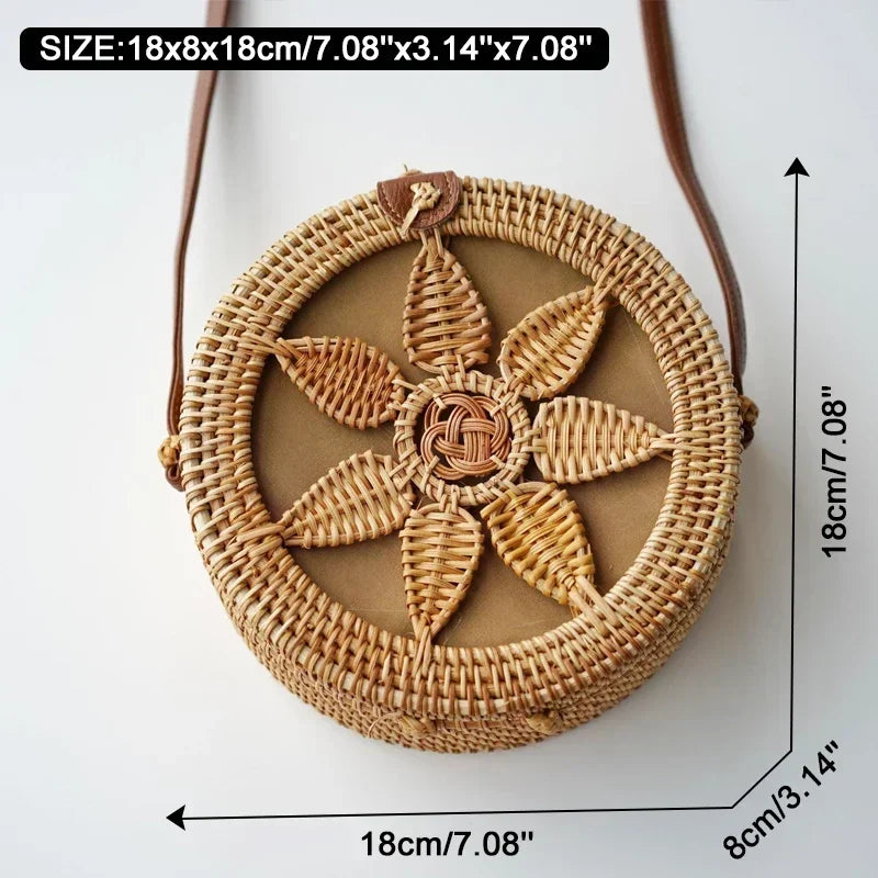 Xabia - Round Rattan Bag