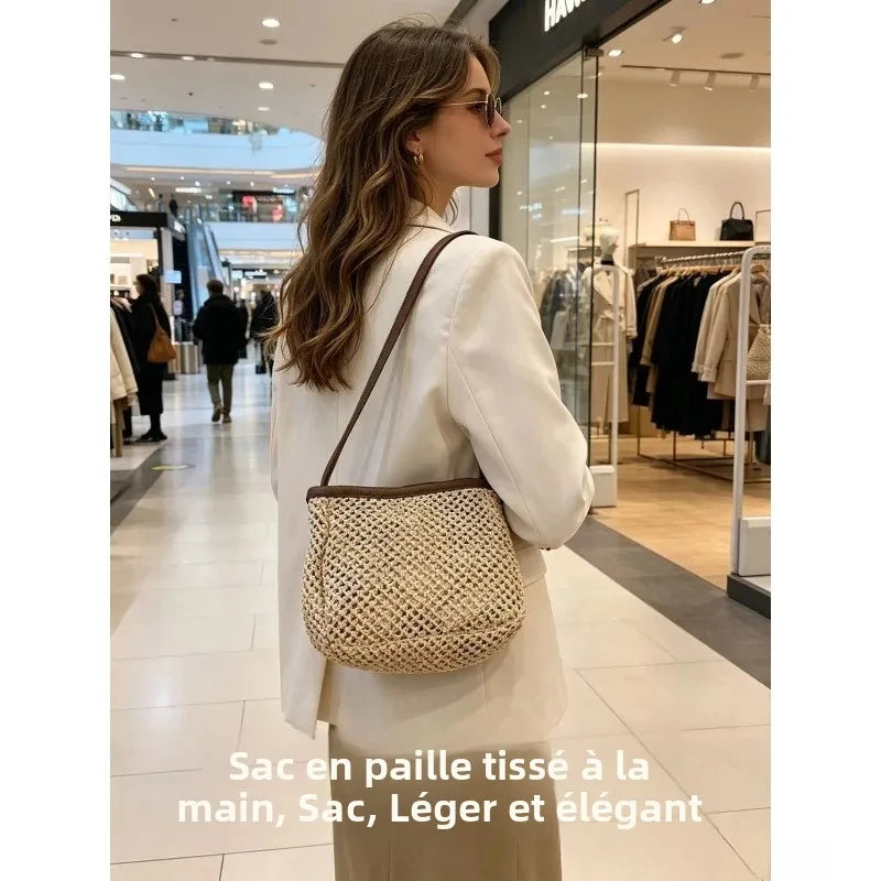 Portinatx - Straw Crossbody Bag in Only Bag