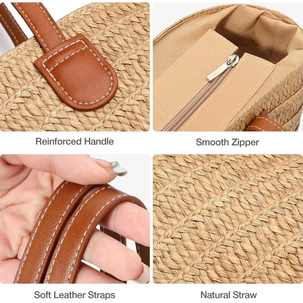 Vieste - Straw Bucket Bag