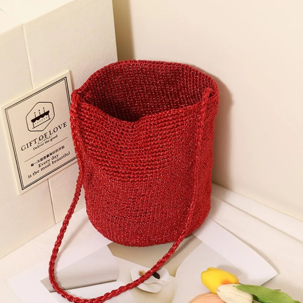 Cascais - Straw Bucket Bag