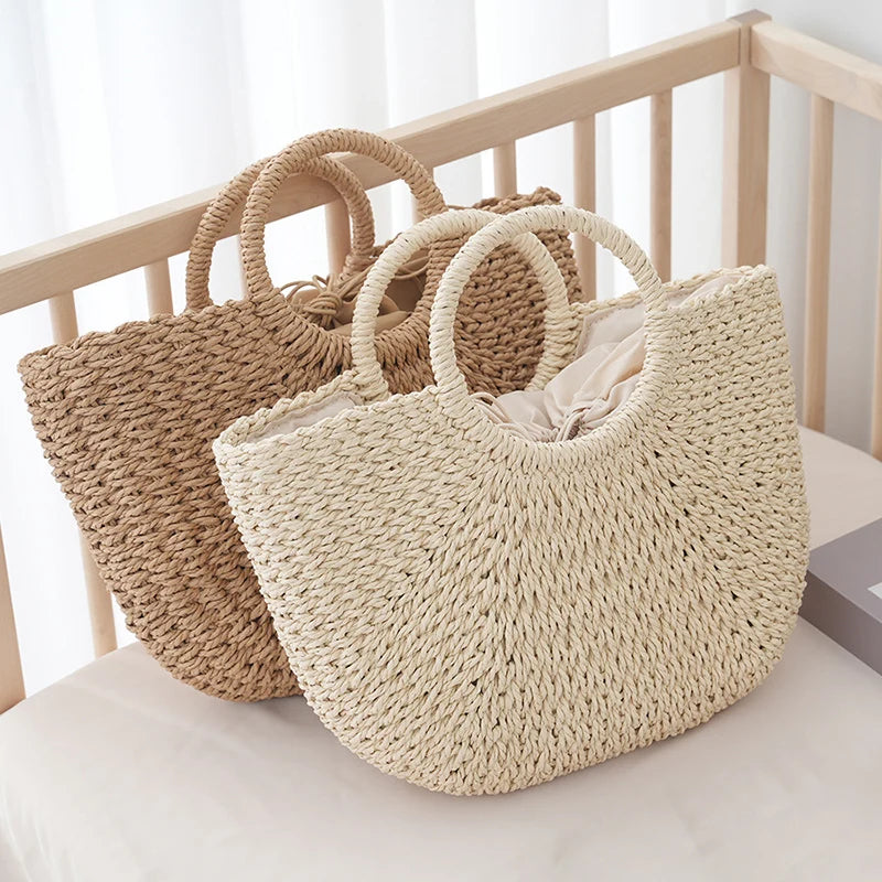 Chiavari - Straw Beach Tote