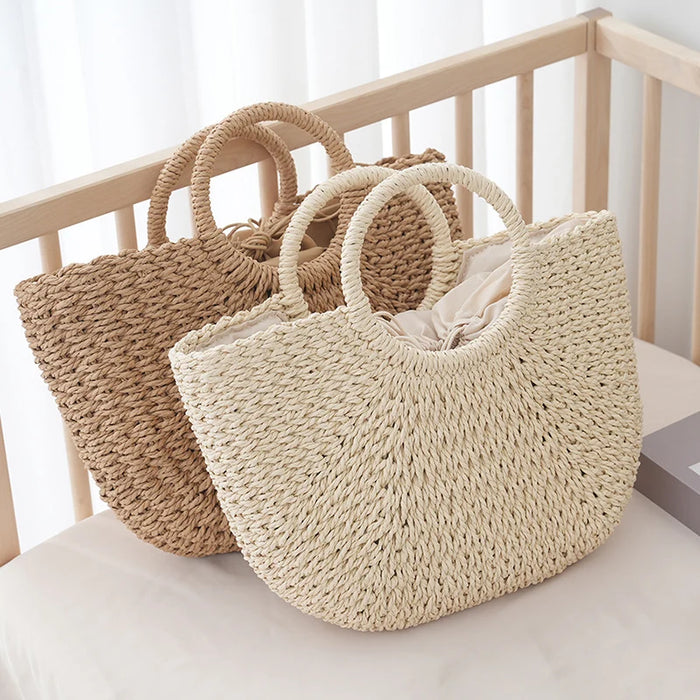 Chiavari - Straw Beach Tote
