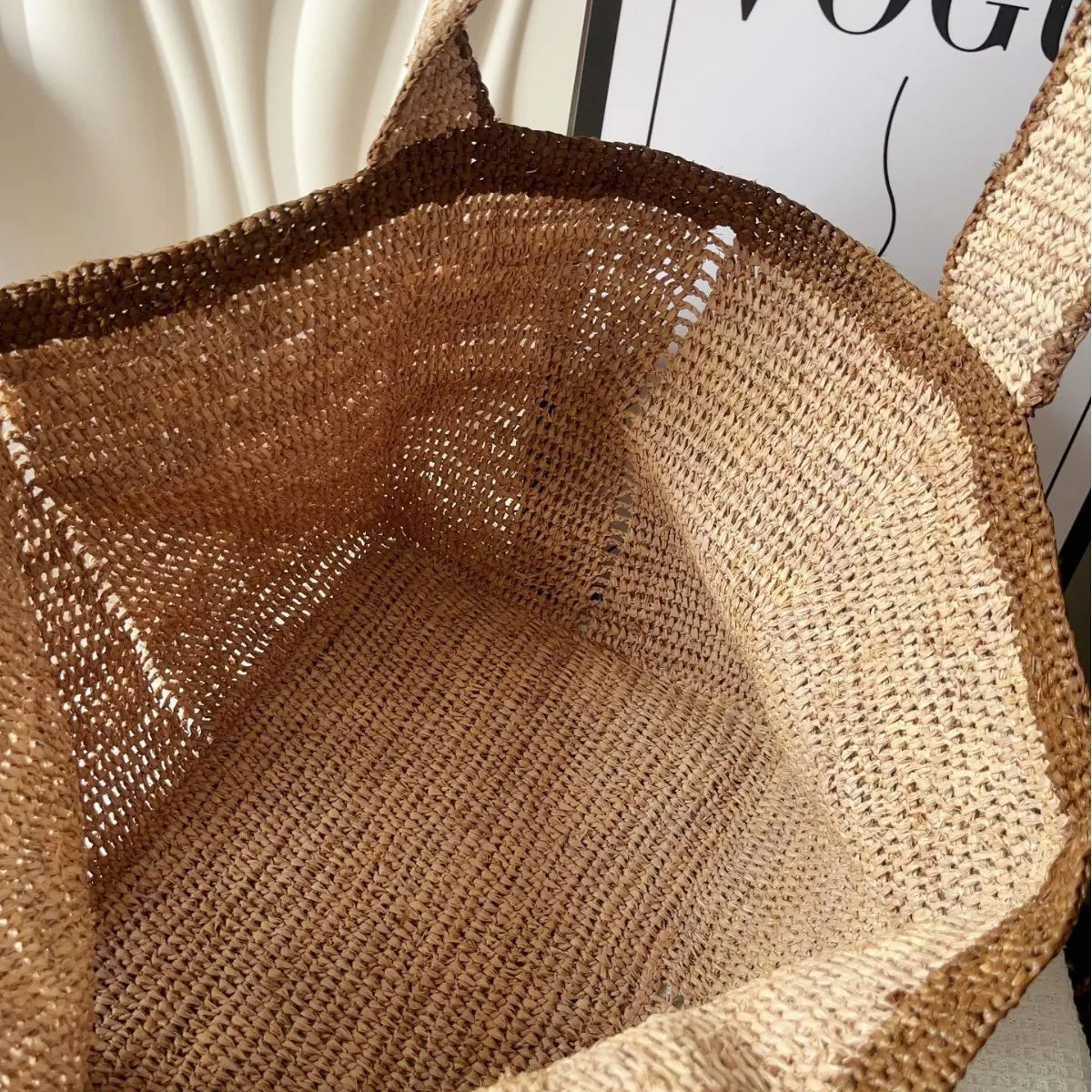 Andros - Raffia Bucket Bag