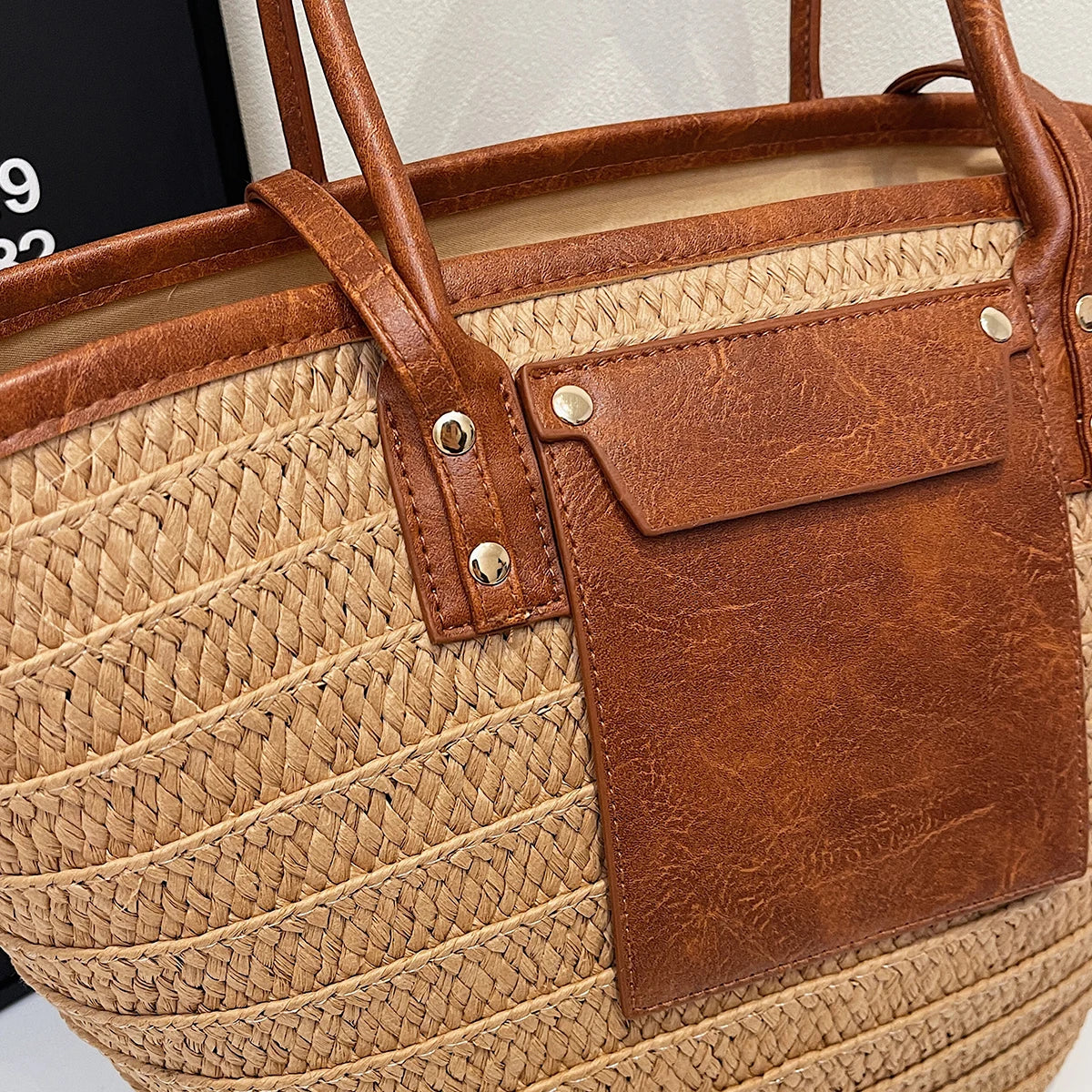 Lavagna - Straw Beach Tote