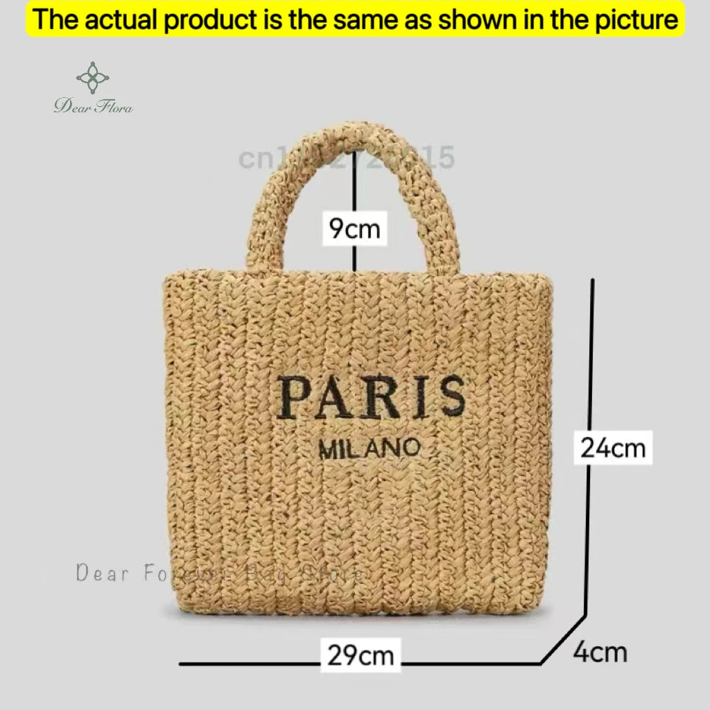 Comillas - Raffia Tote Bag