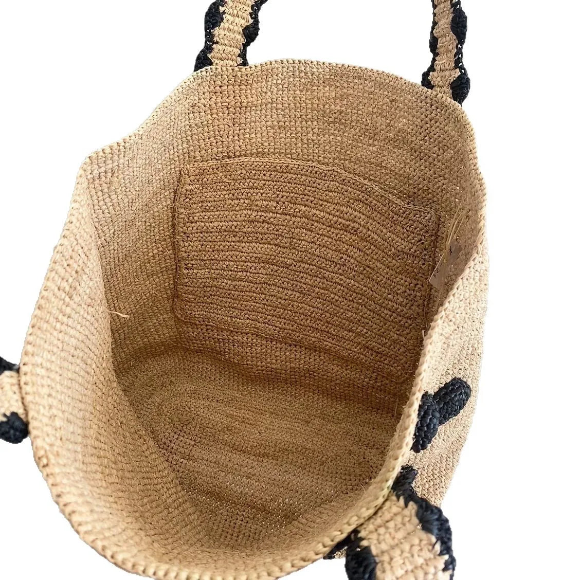 Folegandros - Raffia Tote Bag in Herbal Color