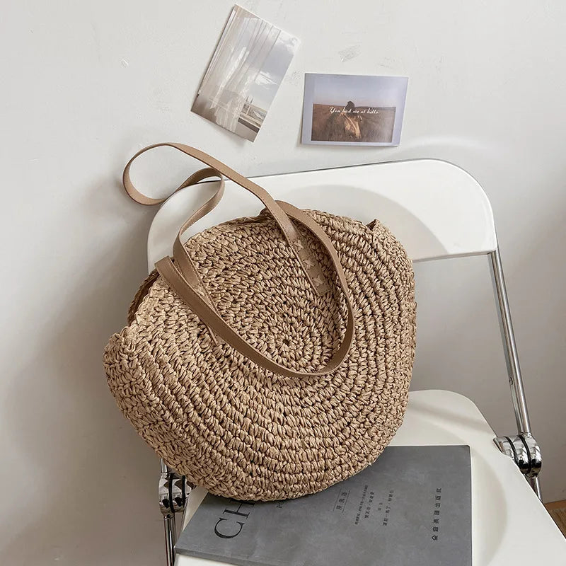 Budva - Round Rattan Bag