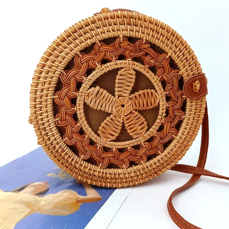 Xabia - Round Rattan Bag