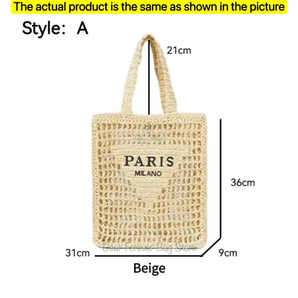Galaxidi - Raffia Tote Bag
