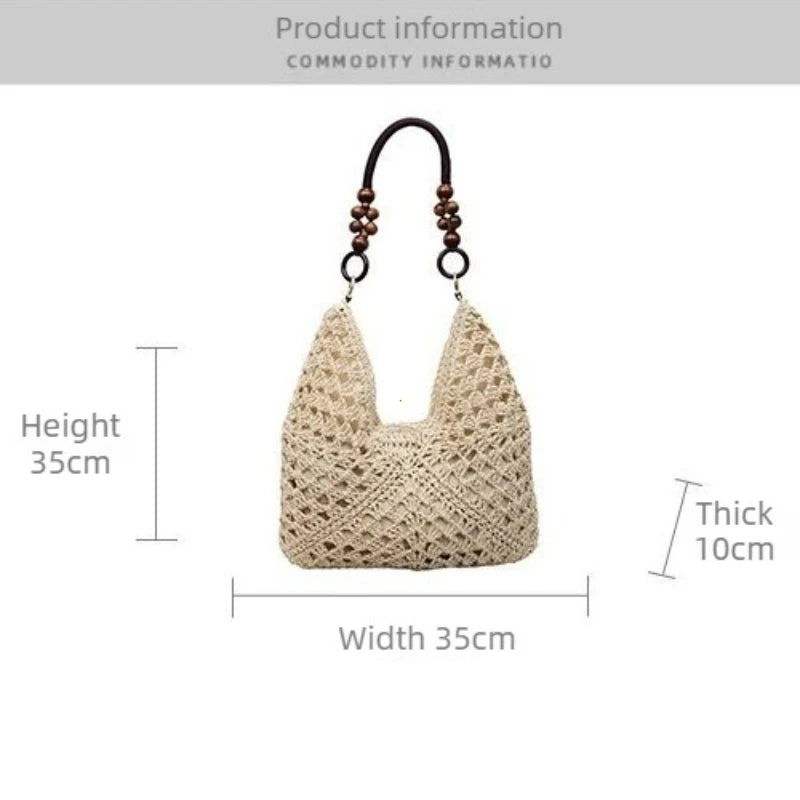 Chia - Straw Bucket Bag