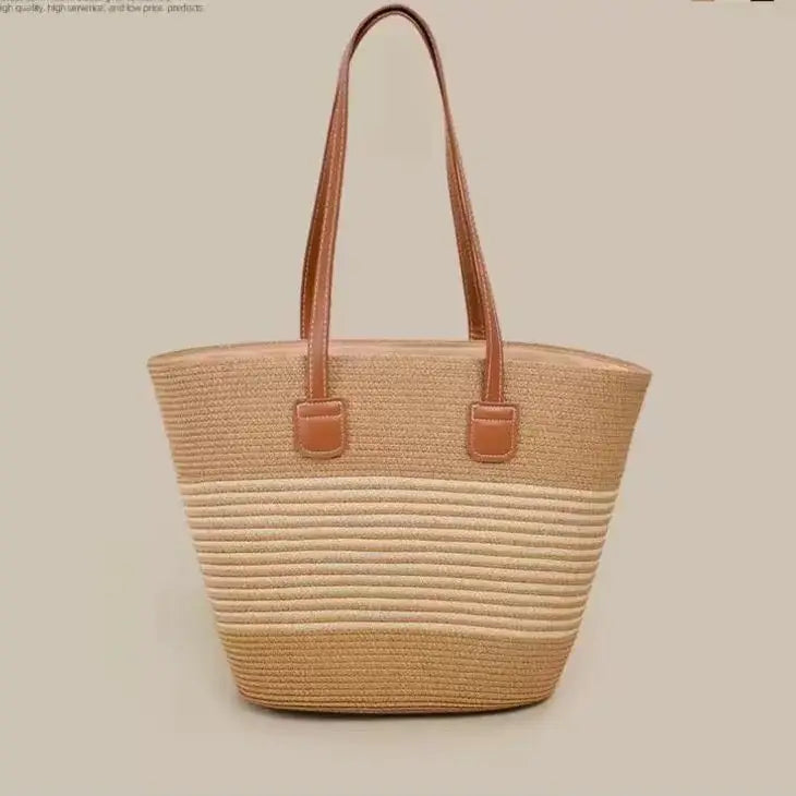 Elounda - Straw Beach Tote