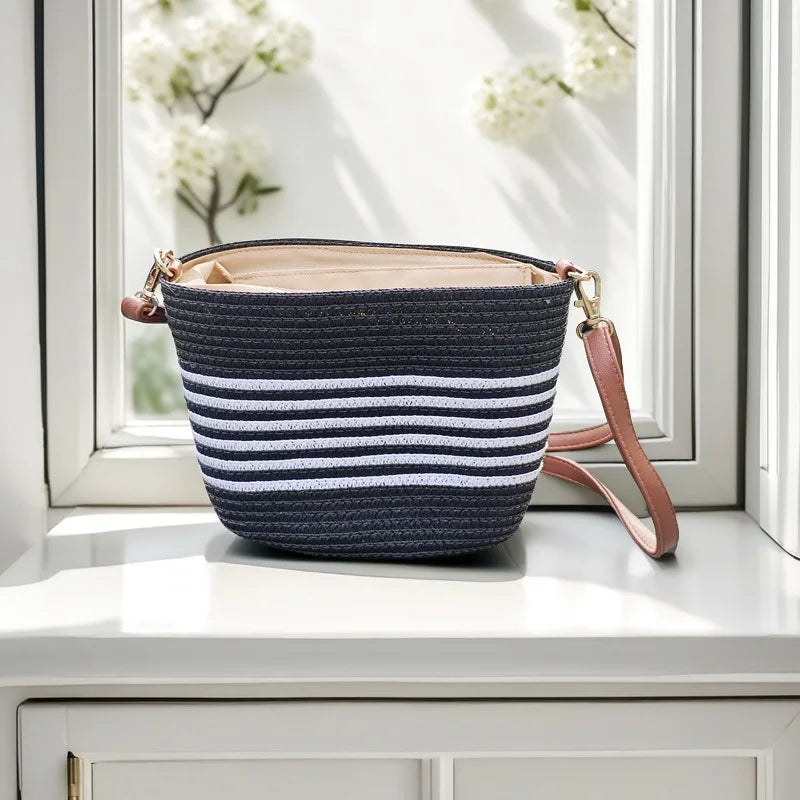 Tarifa - Straw Crossbody Bag