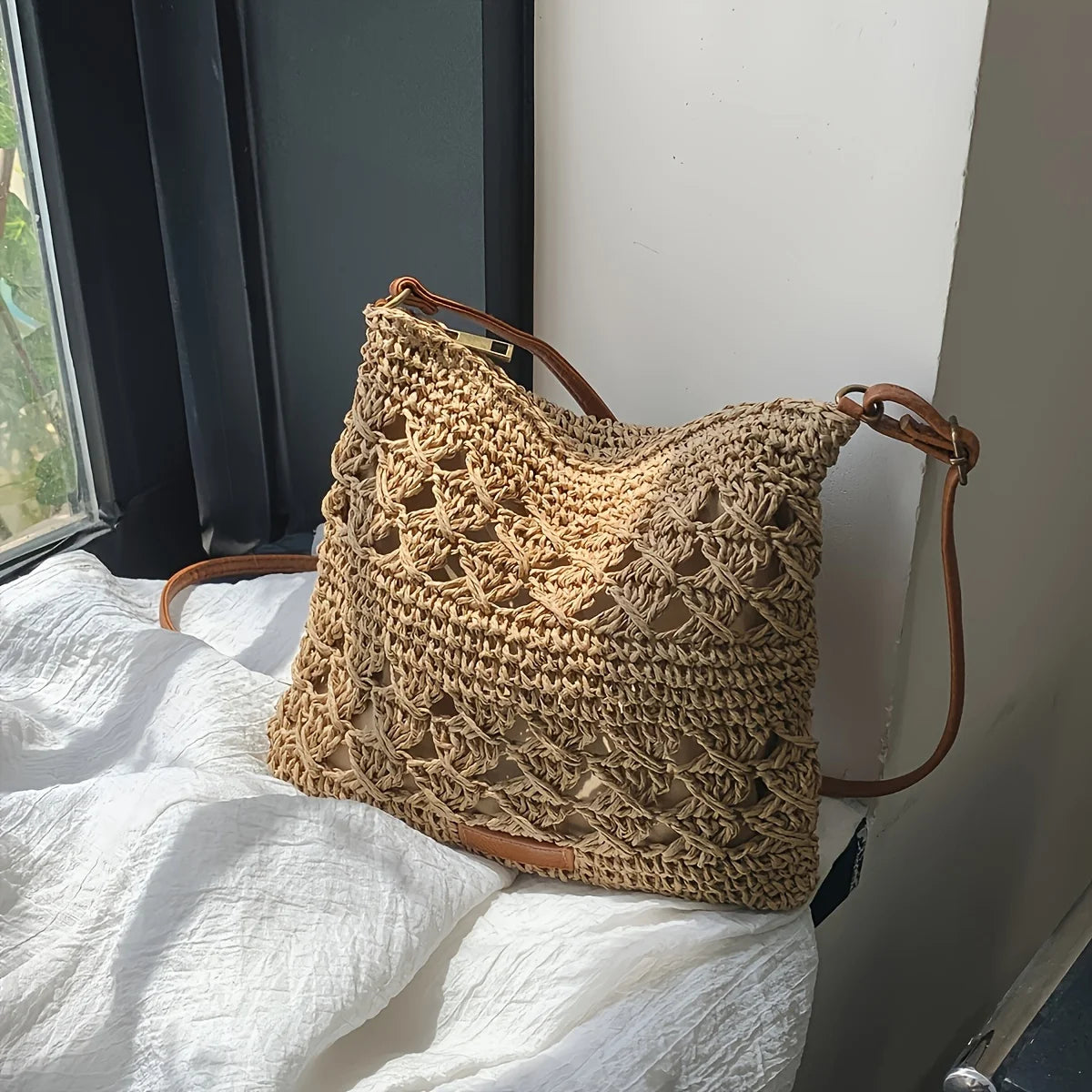 Sintra - Straw Crossbody Bag