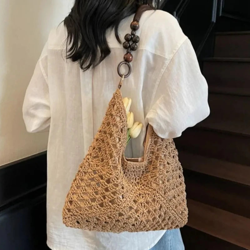 Chia - Straw Bucket Bag