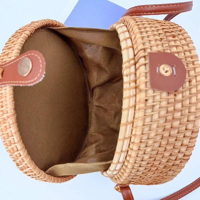 Xabia - Round Rattan Bag