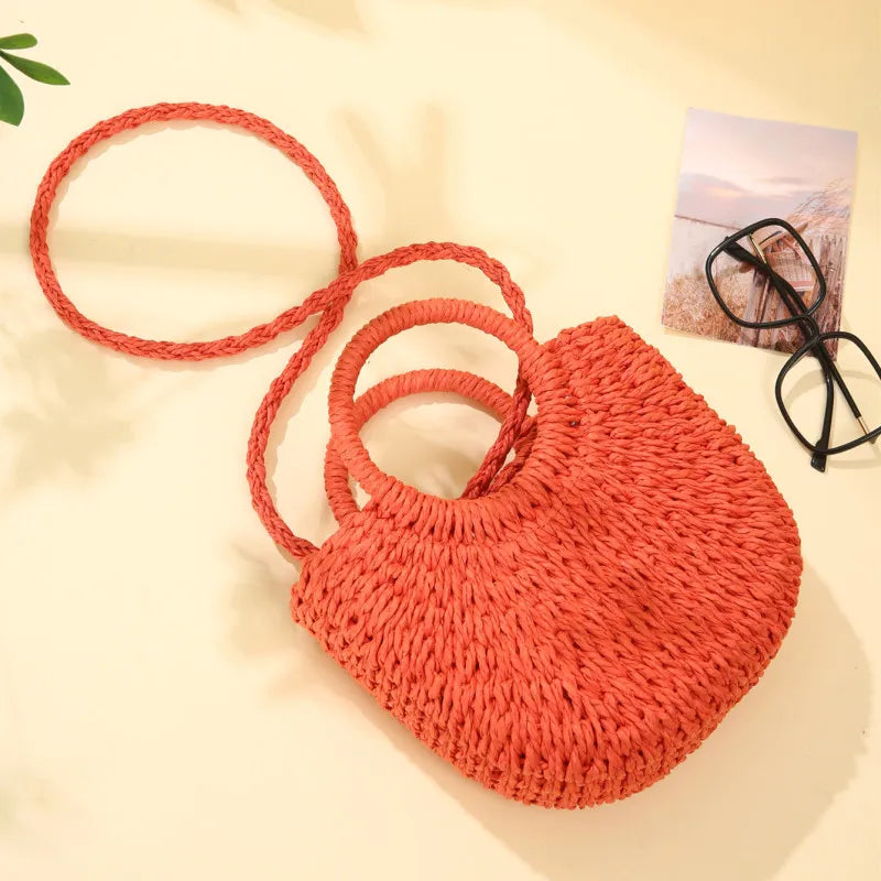 Tharros - Rattan Crossbody Bag